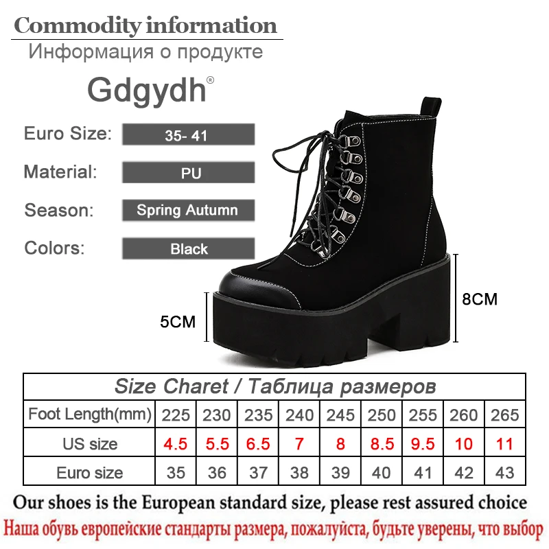 

Gdgydh Dropshipping Ins Hot Popular High Platform Ankle Boots Women 2021 Spring Fashion Strap Decorating High Wedges Shoes Woman