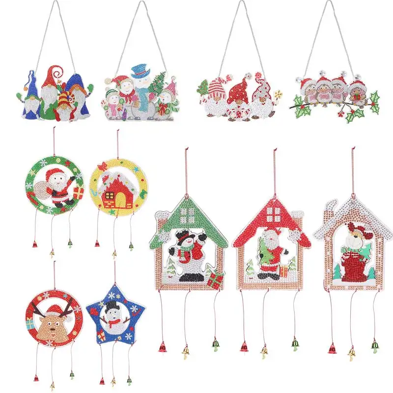 

Алмазная живопись «сделай сам», 5D подвесная Рождественская Фотополимерная живопись, набор для рисования стразы, домашняя дверь, искусство, ...