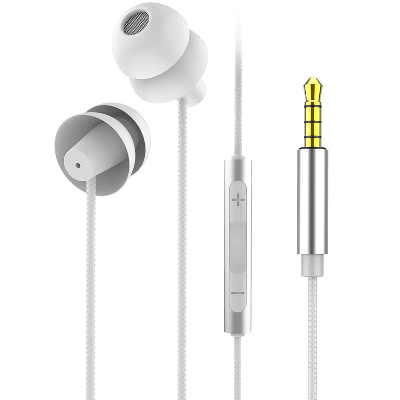 Сабвуфер In-ear сна затычки для ушей наушники проводные музыкальные с микрофоном