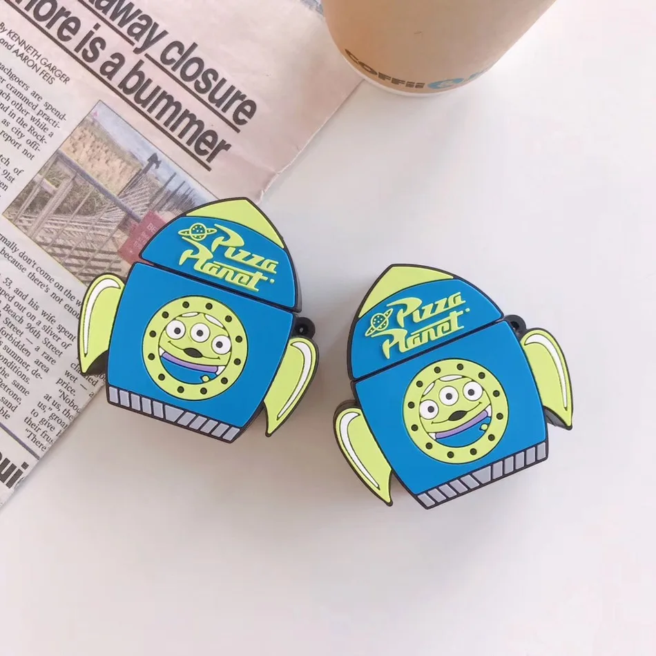 Чехол для AirPods, 3D сетчатый, красный, мультяшный, аниме, стерео, ракета, три глаза, чехол для наушников, для Airpods 2/i10/i11TWS, защитный чехол