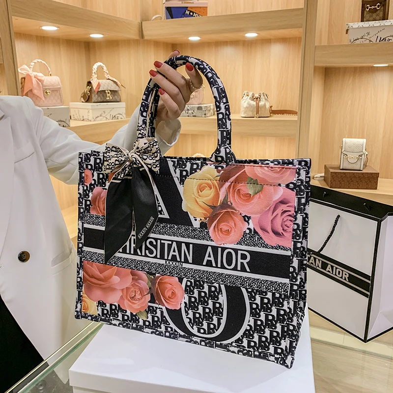 

SWAGONE женская сумка с ремешком через плечо мониториграмма старые цветы Высокое качество Холщовая Сумка для женщин известный бренд Женская с...