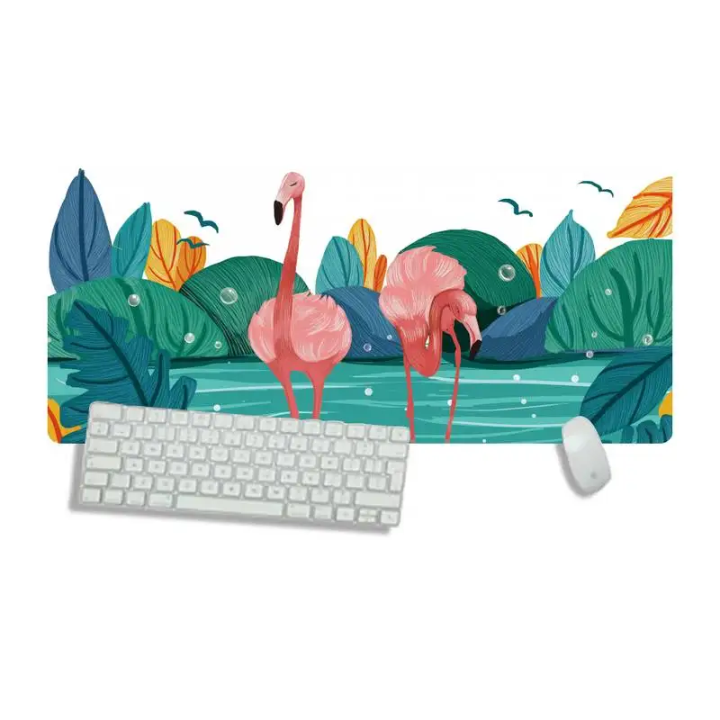 

Flamingo Large Mouse pad PC Computer mat Desk Table Protect Game Office Work Mouse Mat pad Non-slip Laptop Cushion