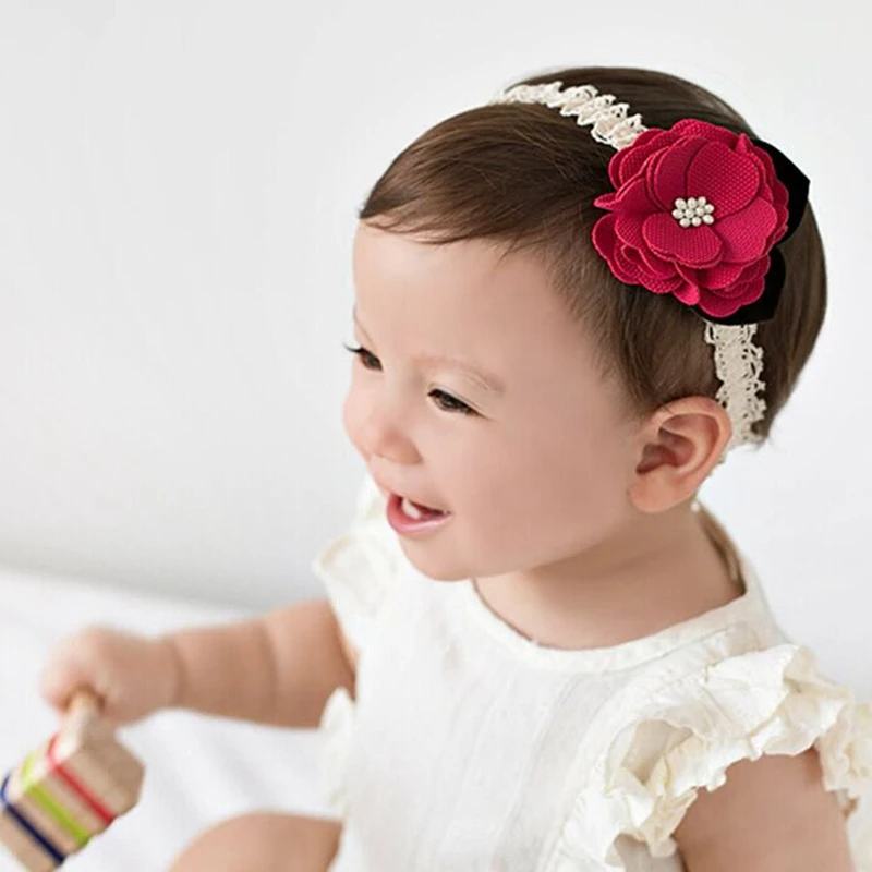 

Korean Flower Baby Headband Girls Headbands DIY Hair Accessories Jewelry Photo Props