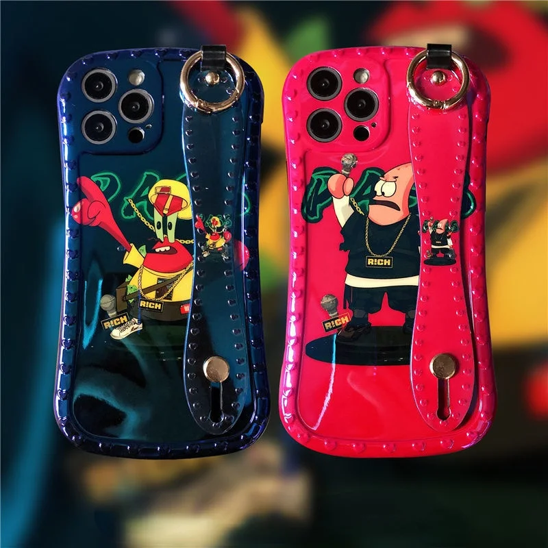 

Mobile phone case protective cover for iphone 12 pro max 11 8 7 6 s XR PLUS X XS SE 2020 mini cute star crab boss