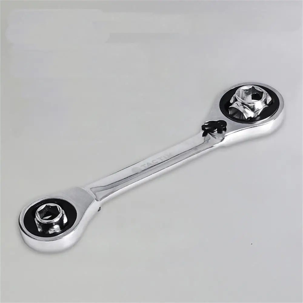 

Ключ Гаечный двусторонний с трещоткой 52 в 1, инструмент с зубчатым кольцом, рукоятка с храповым механизмом, хром-ванадиевый, для авторемонта