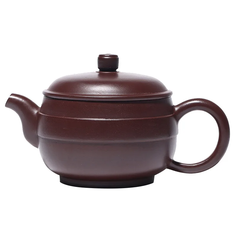 

Crewel Han Tile Dark-red Enameled Pottery Teapot Purple Clay Pot Full Manual Yixing Teapot