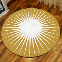 nordic fashion modern simplicity yellow and white round living room bedroom hanging basket chair non slip mat carpet
