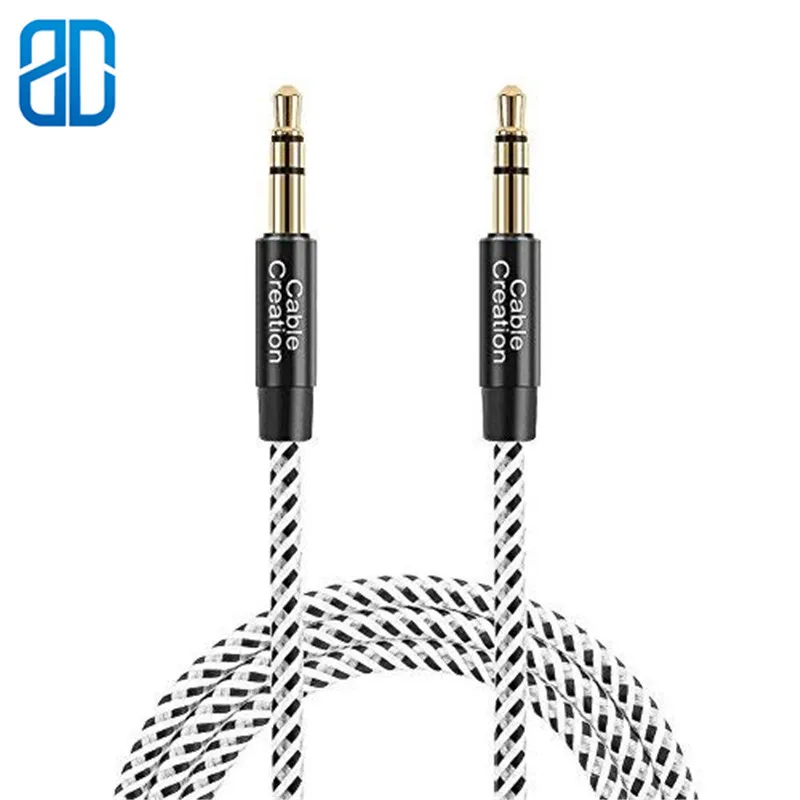 АУКС-кабель 3,5 мм вспомогательный стерео аудио мягкий АУКС-корд, совместимый с наушниками iPods iPads Home/Car Stereos и др.