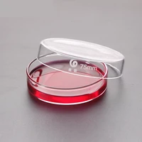 10 pcspack 75mm boro glass petri dishes affordable for cell clear sterile chemical instrum used for the culture of bacteria