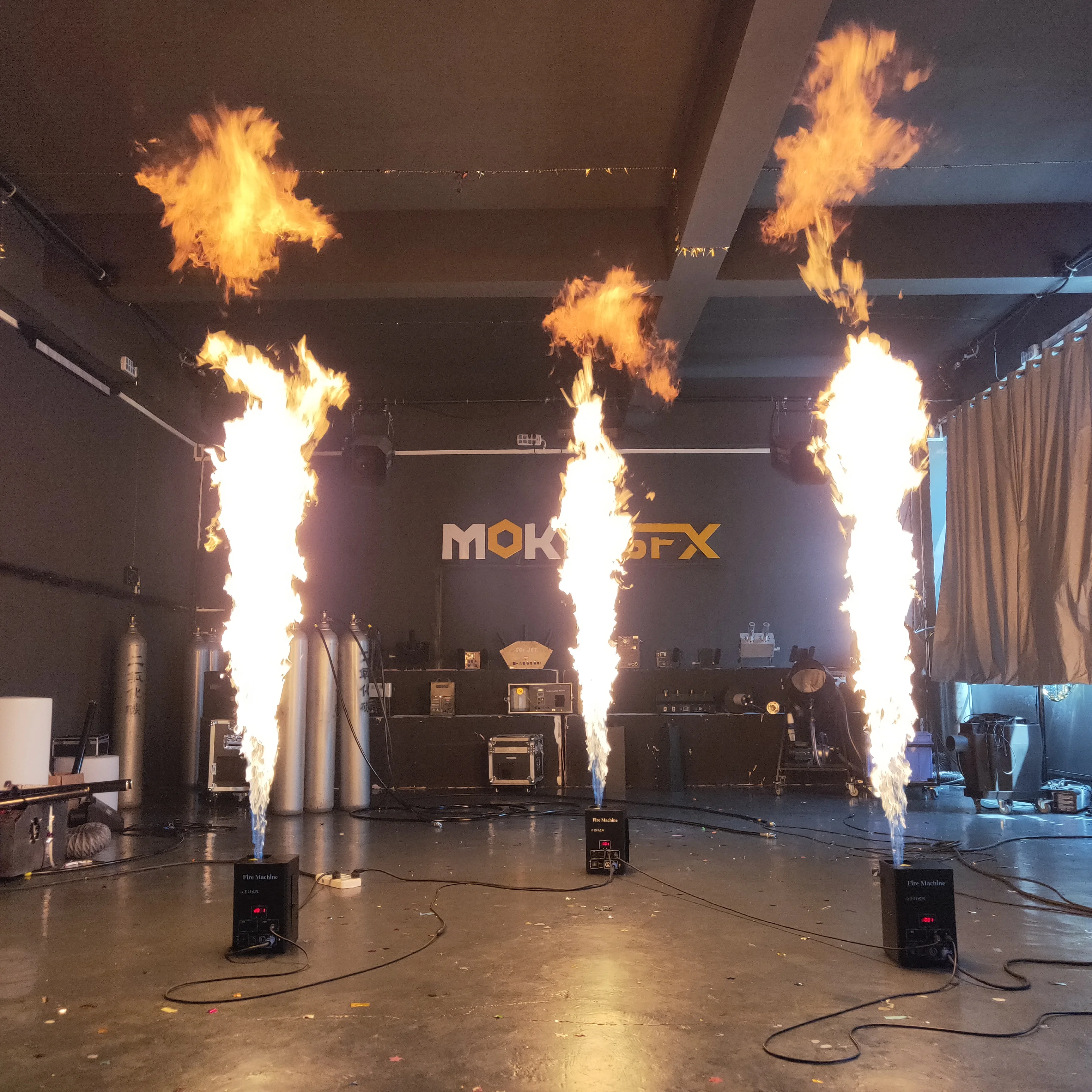 Сценический проектор пламени dmx с одной головкой сценический эффект DMX 512