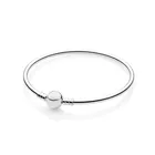 Стерлингового серебра браслет 100% 925 пробы цвета: золотистый, Серебристый Браслет Fit оригинальные Подвески с символами Европы, сделай сам, ювелирное изделие