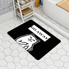 Кошачьи Придверные коврики, коврики для ванной, мягкий черный Придверный коврик для входной двери, кухонного коврика, гостиной, балконного коврика, коврики