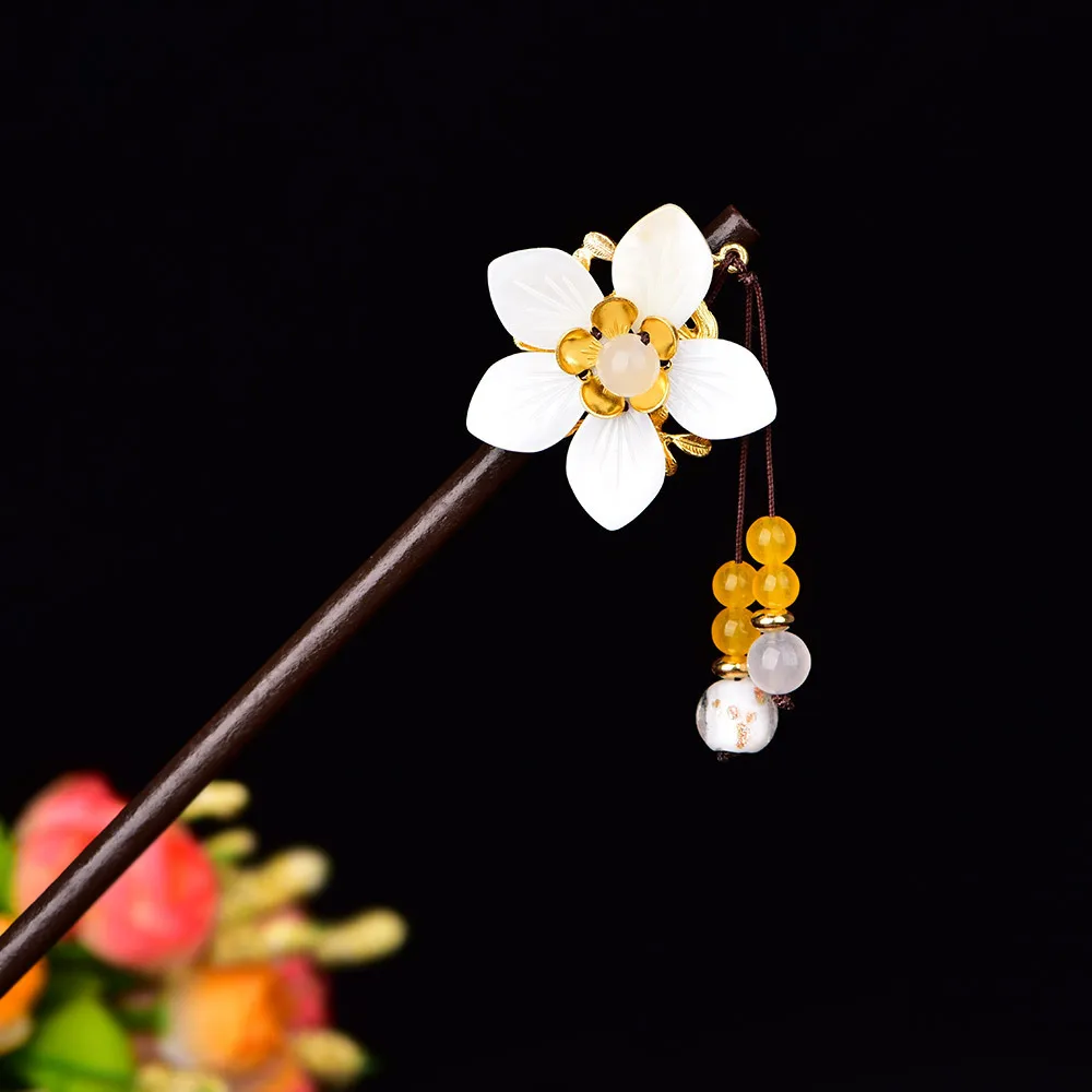 

Jade Stone Hair Sticks Hairpin Charm Jadeite Jewelry Carved Amulet Fashion Accessories Natural Chinese Gifts for Women Her