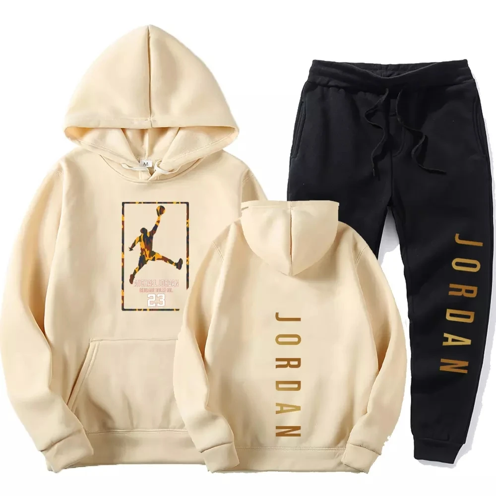 

2021 Winter Brand Tracksuits Men's sets Long Sleeve Pullover + Jogging Trousers 2pcs Sets Fitness Running Suits sportswer Male