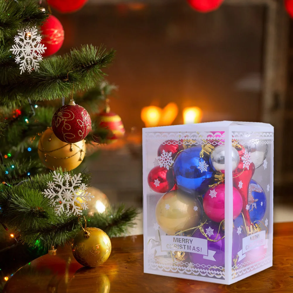 

Christmas Pendant Christmas Tree Colorful Glittering DIY Hanging Ornament Festival Home Living Room Scene Decor