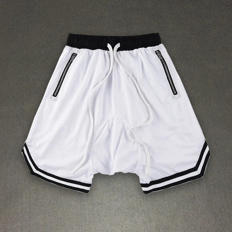 

Hip hop fashion brand feel of God mesh loose sports shorts fashion fog mesh basketball pants