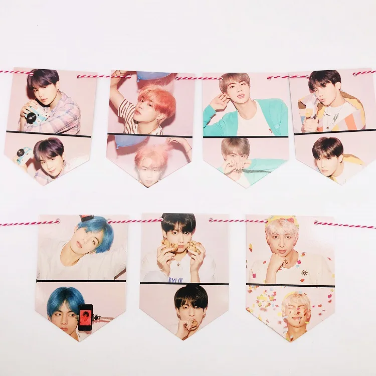 1 Bangtan Boys Лига подвесной флаг новая альбом возврата фото карты плаката фото подвесная картина официальный вокруг одной и той же paragra - Цвет: 1