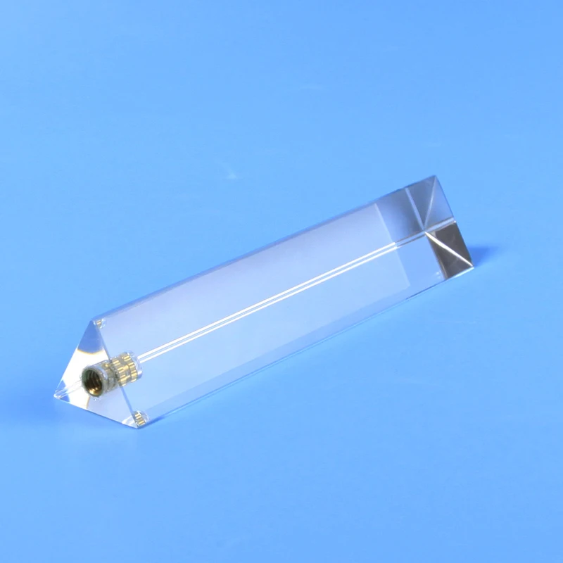 Треугольная призма из хрустального стекла для фотосъемки с подставкой радужное