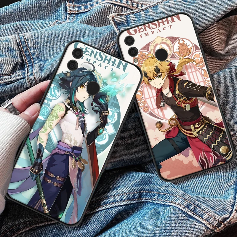 

Genshin Impact Anime Soft TPU Phone Case For Huawei Honor 7X 8X 9 V9 9X 10 V10 V20 20i 30 Lite 50 Pro Funda Coque Back Cover