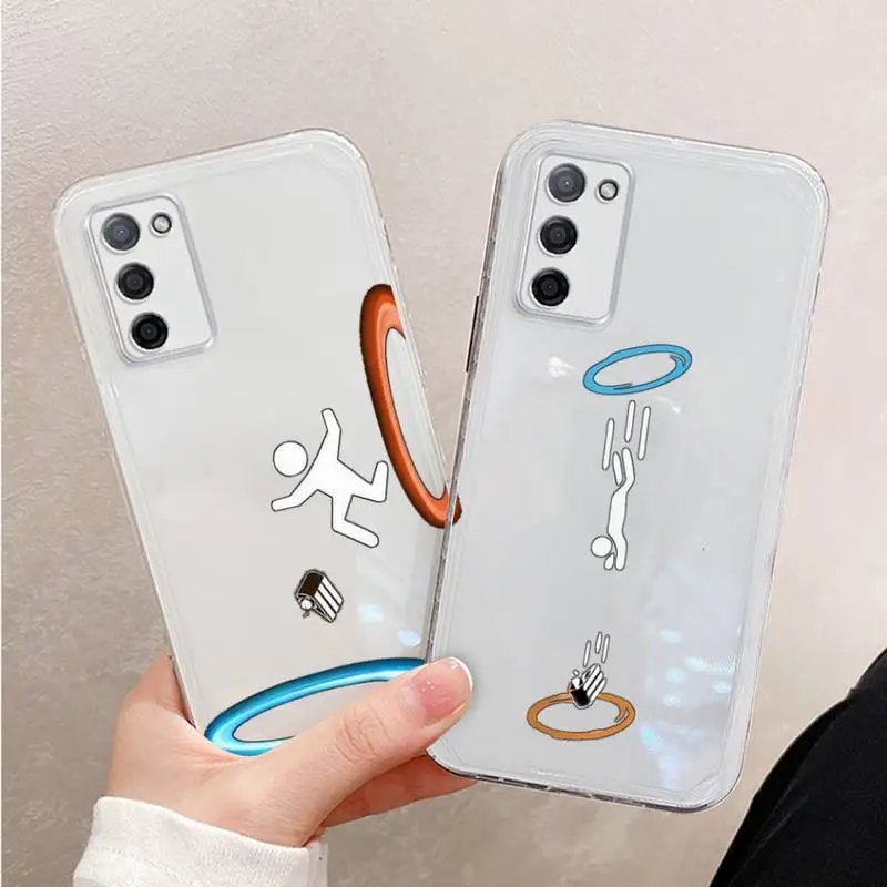 

portal game Phone Case For Xiaomi Mi 11 Ultra Lite 10 Redmi Note 9 8 7 9a K30S K40 Pro Transparent Coque