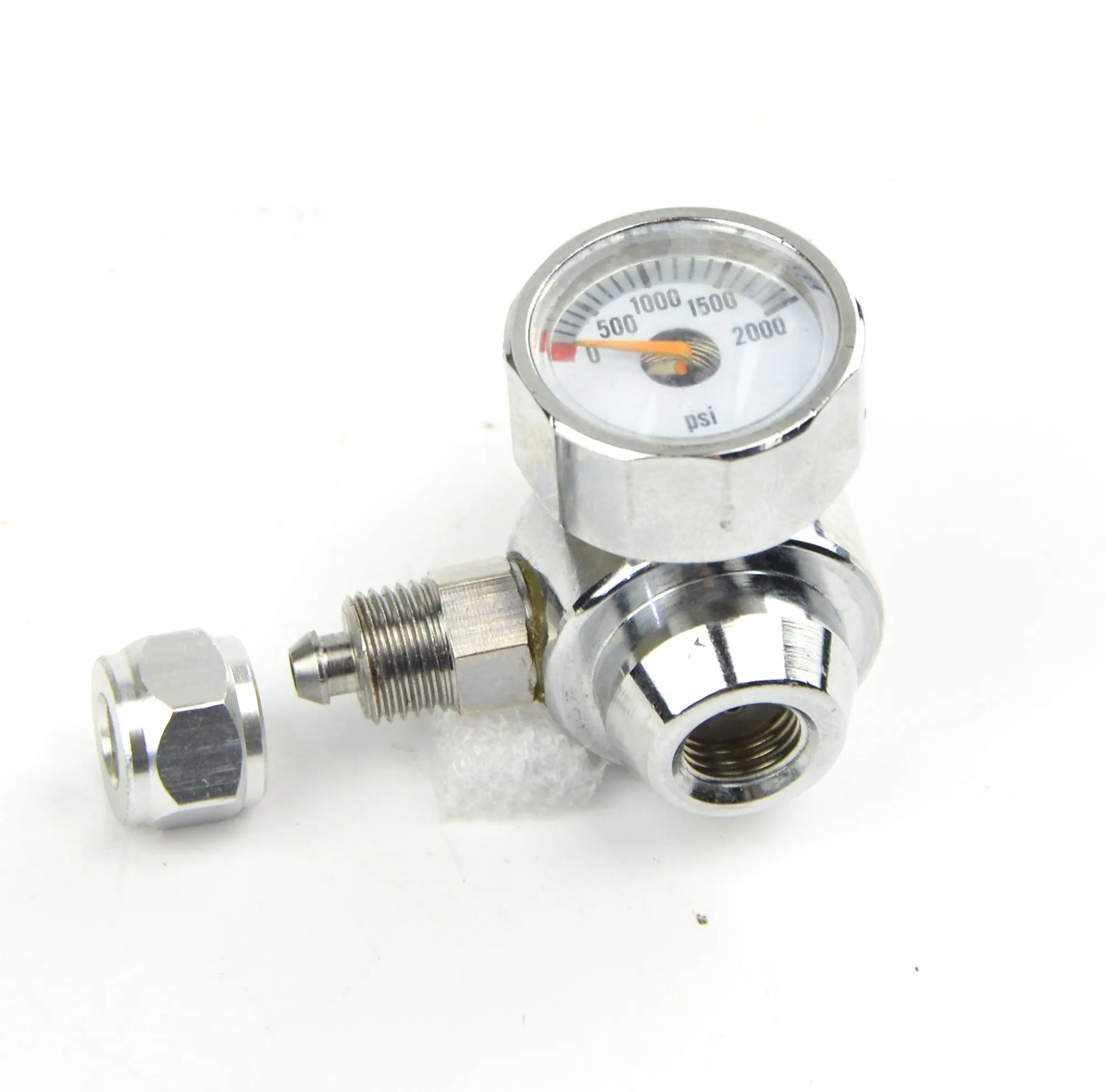 Регулятор расхода газа CO2 0 3/8 фунт/кв. Дюйм с силиконовой трубкой для аквариумов и