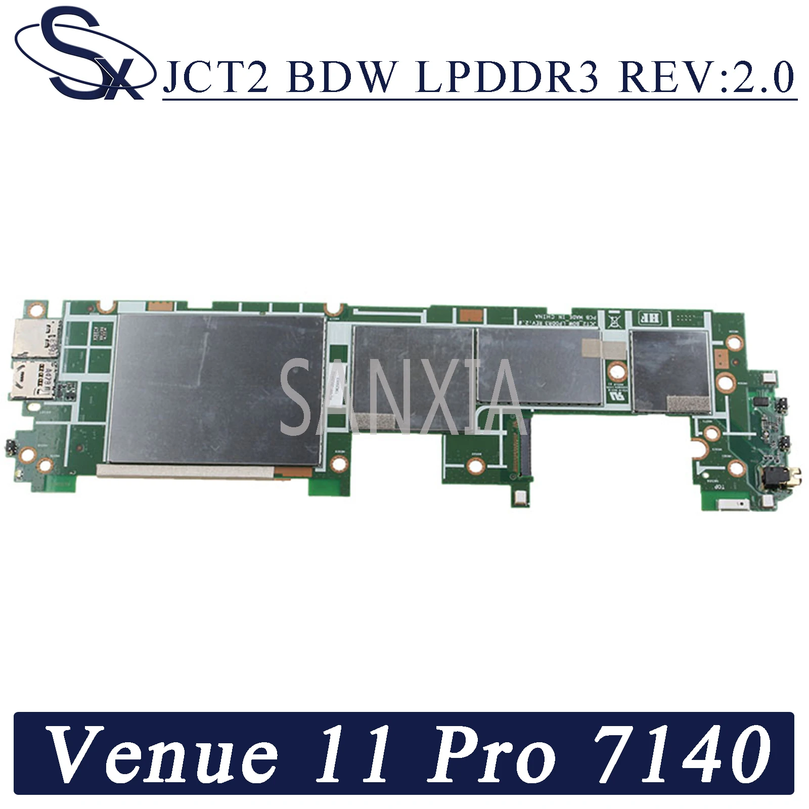 kefu jct2 bdw lpddr3 rev2 0 laptop motherboard for dell venue 11 pro 7140 original mainboard 8gb ram m 5y70 cpu gyh6j cn 0gyh6j free global shipping