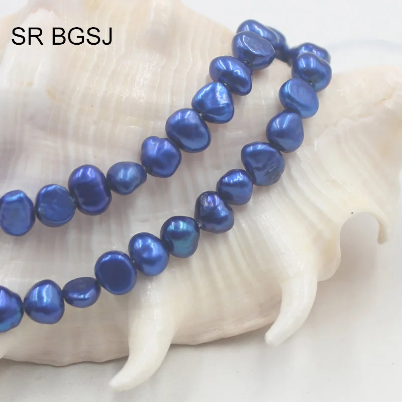 Бесплатная доставка SR 6 7 мм форма пресноводный жемчуг драгоценный камень для