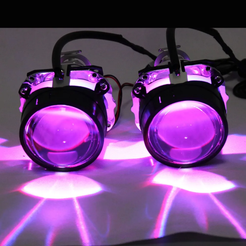 Demon Eye Led Light многоцветный RGB беспроводной пульт дистанционного управления Blutooth телефон приложение для фар автомобиля объектив проектора/Мотоцикл HID ксеноновый проектор Объектив модифицированный