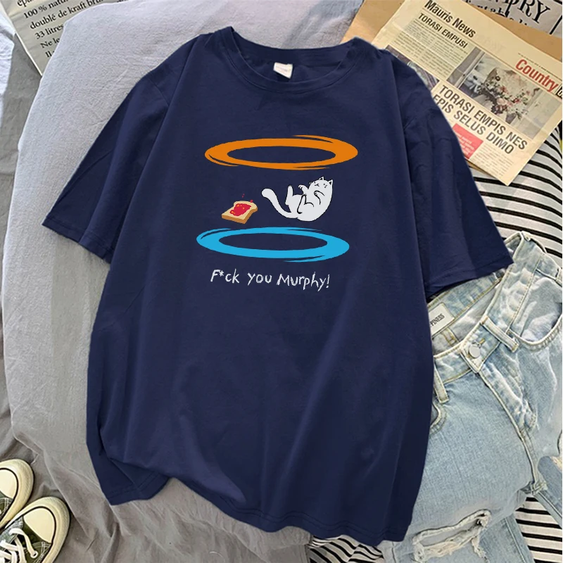 

Funny White Cat T Shirt Women Fashion Cartoon Tee Clothes Summer Harajuku Short Leeve Tee Top Breathable Women's T Shirts Womens