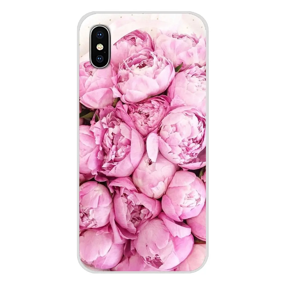 Розовые пионы с цветами аксессуары для телефонов чехлы Xiaomi Redmi 4A S2 Note 3 3S 4 4X 5 Plus 6 7 6A