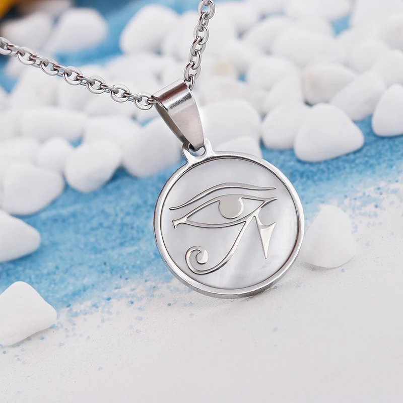 Ожерелье в египетском стиле глаз Хора из нержавеющей стали 10 шт.|Колье| |