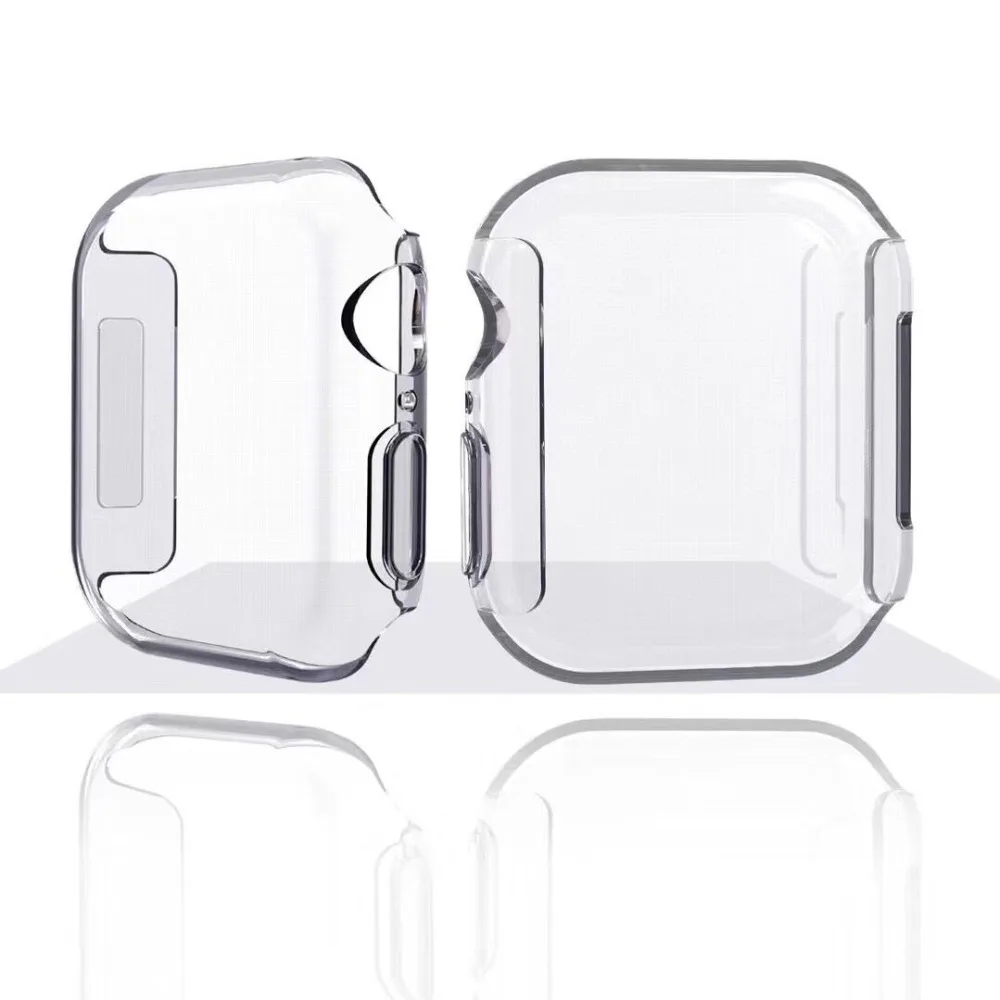 Новейший мягкий Силиконовый ТПУ защитный чехол для Apple Watch band Series 5 4 3 2 1 оболочка 40 мм 44 мм