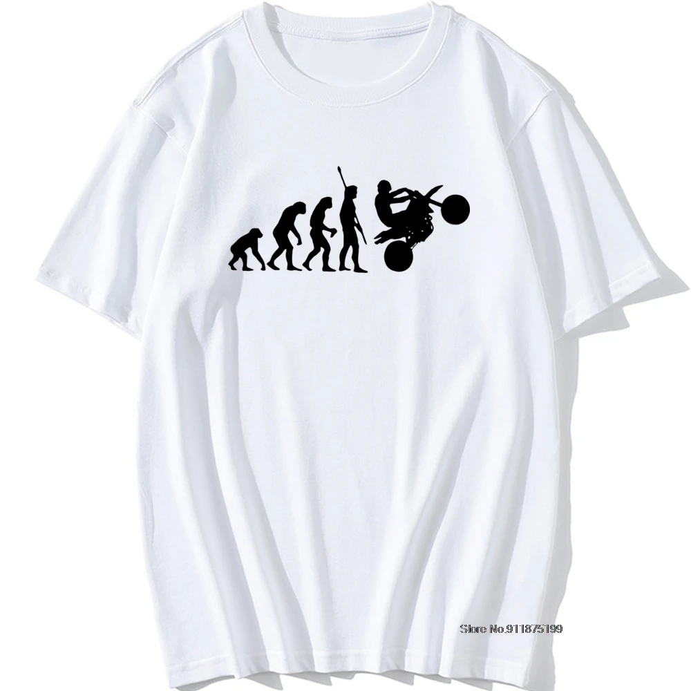 

Human Motorcycle Motorbike Ape To Evolution T Shirt Funny Birthday Gifts For Dad Father Men Husband Boyfriend Cotton T-Shirt Tee