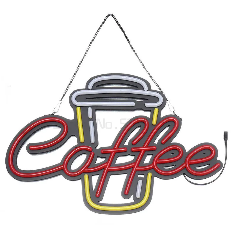 

Неоновая вывеска светильник вая трубка, визуальное изображение, кофейный бар, клубный стиль, коммерческое светильник щение, неоновые лампо...