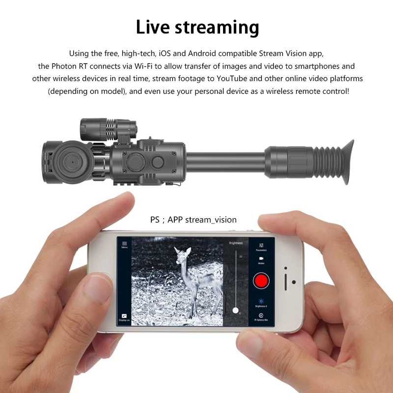 Yukon night vision riflescope for hunting Photon RT 6х50S Digital collimator sight night vision scope