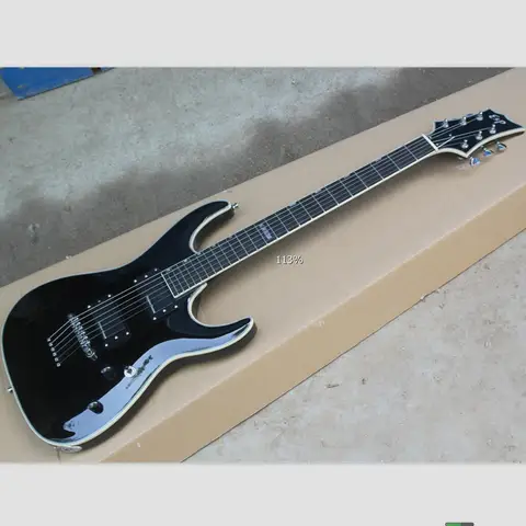 Оригинальная гитара H-351NT KSG, бесплатная доставка, полностью черная отделка, гитара с шеей, Сквозные струны