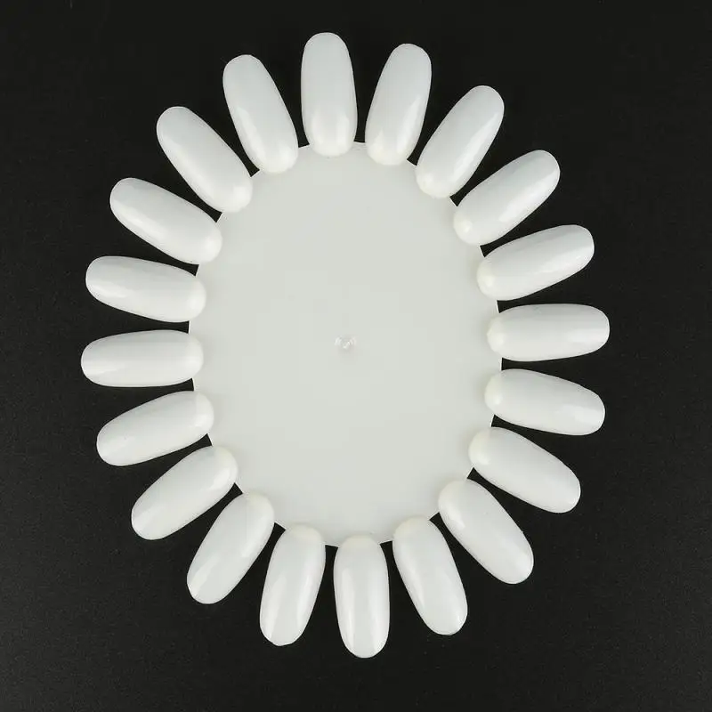 Типсы для макияжа 10 пар практики нанесения лака круглыми колесами акрилового