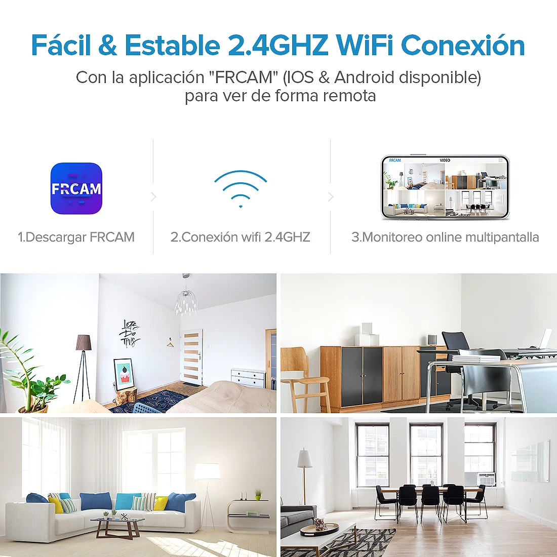 Беспроводная мини камера видеонаблюдения FREDI 1080 МП с поддержкой Wi Fi|Камеры