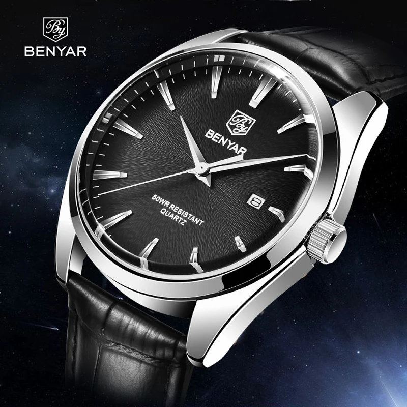 

BENYAR Watches For Men Quartz Mens Watches Top Brand Luxury Watch Man Waterproof Sport Mens Wristwatch Relogio Masculino 2020