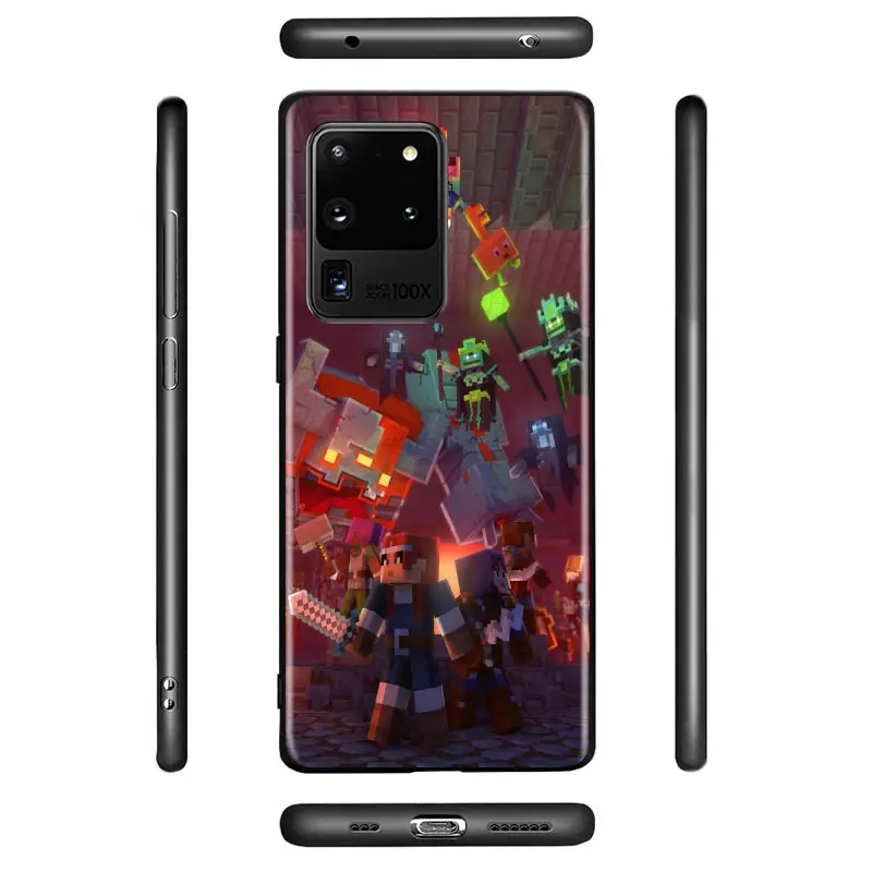 

Video game mini world For Samsung A01 02 02S 11 12 21 21S 22 31 32 41 42 51 72 S20 Ultra Plus 4G 5G phone Silicone Soft Case
