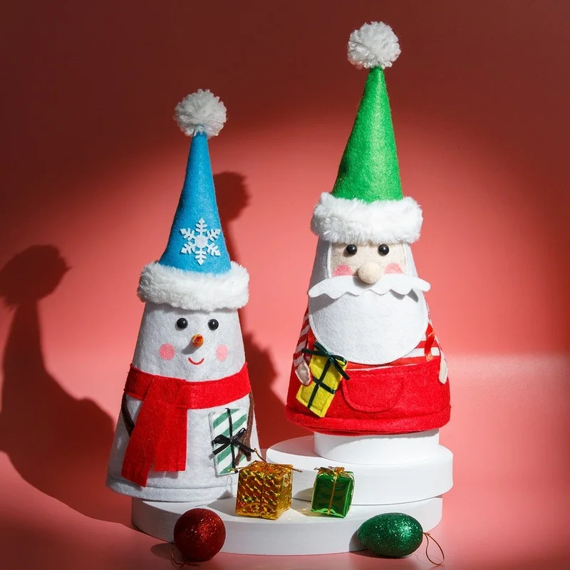 Рождественские украшения сделай сам Подарочный пакет с Санта-Клаусом снеговиком