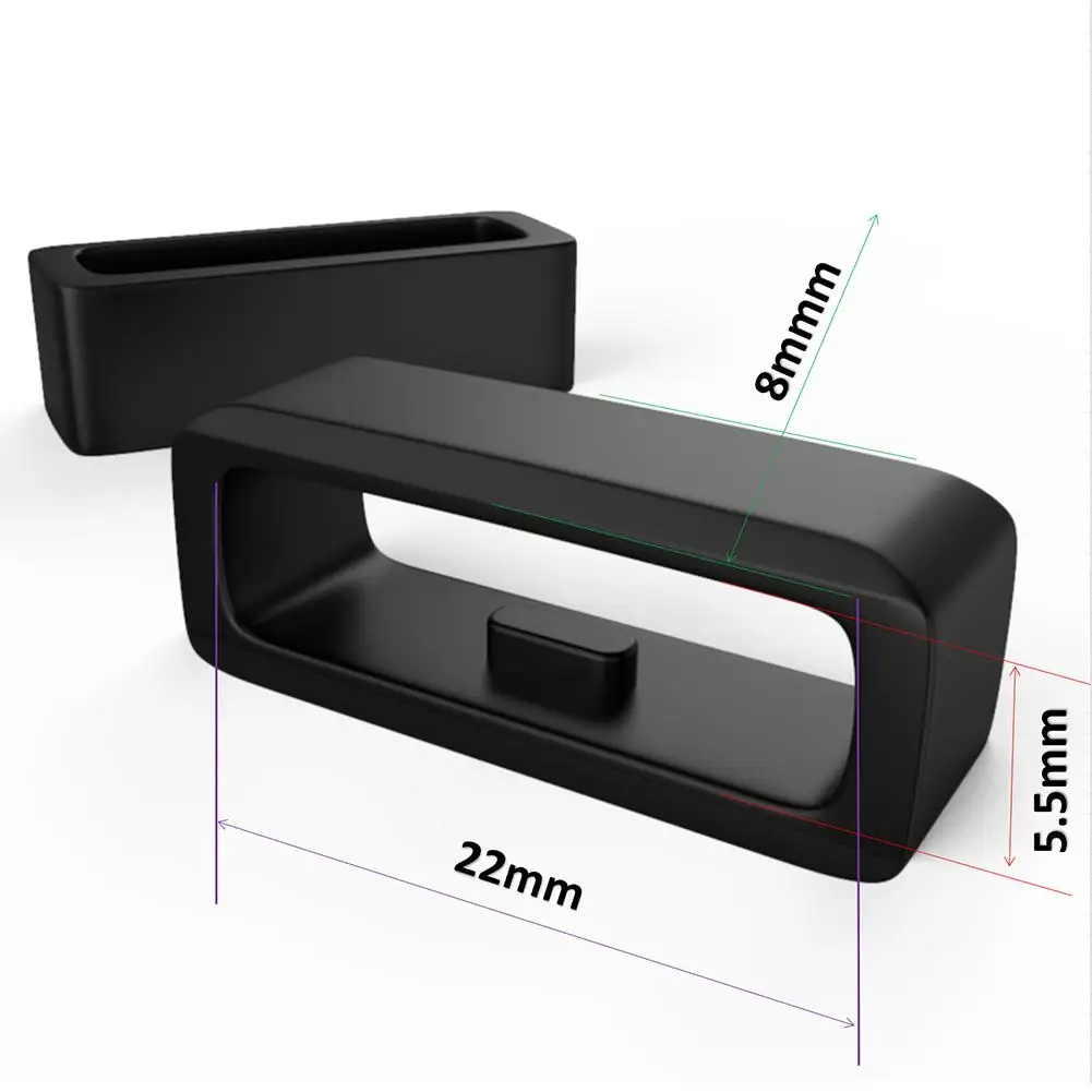 Подходит для 22 мм широкий ремешок Смарт Анти-потеря ремень Кронштейн черный