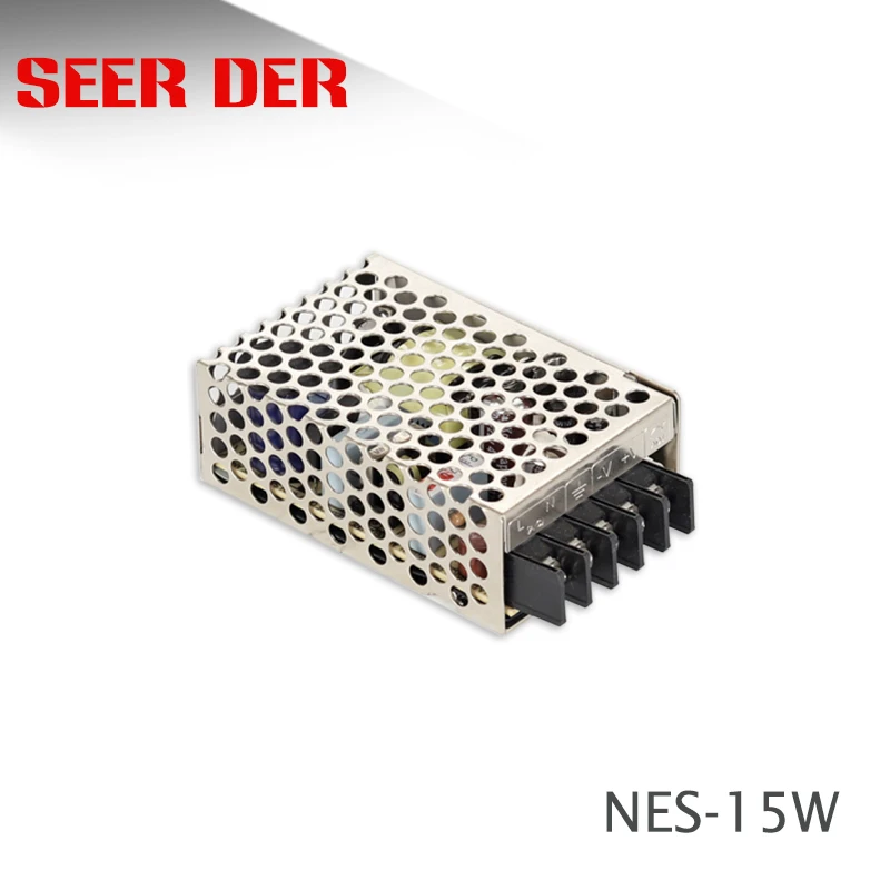 

NES-15-12 промышленный SMPS 110v 230v ac 12 v dc преобразователь цепи 15w электрический трансформатор 12 вольт 1,25 ампер
