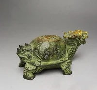 wbychinese bronze dragon tortoise turtle animal statue home decoration