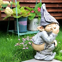 funny dwarfs resin ornaments naughty gnome garden decoration 5 inch statue old man lawn yard decor cartoon statue