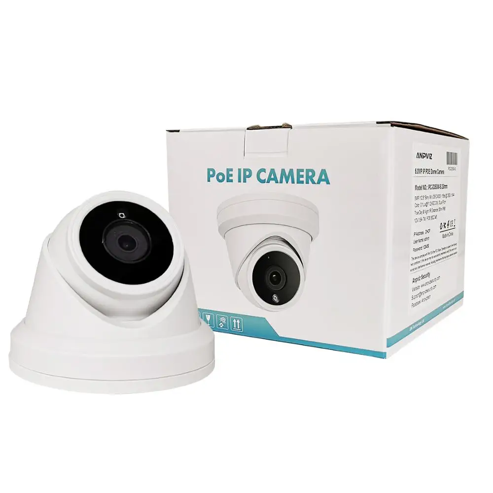 UniLook 5MP Dome PoE IP Camera 3X Optical Zoom Outdoor Security White/Gray Network Cam IP66 IR 30m ONVIF Protocol With Bracket |