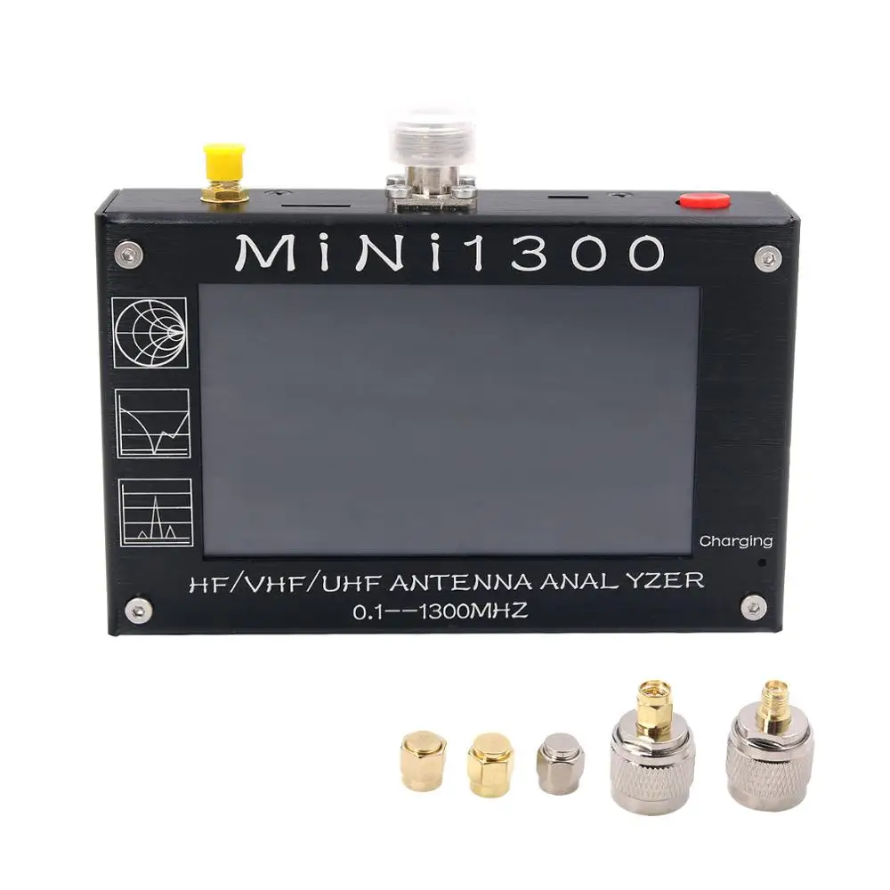 Завеса Mini1300 HF/VHF/UHF анализатор антенны 0 1 1300 МГц с 4 3 &quotна тонкопленочных