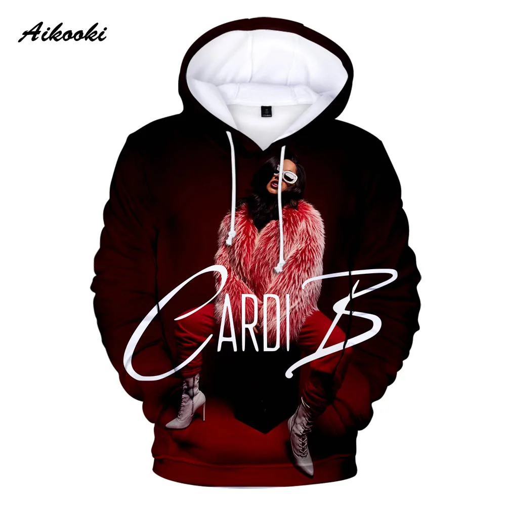 

Peculiar Cardi B Hoodies Men/Women Fashion Hoodie Sweatshirt Sexy Rapper Cardi B 3D Hoodies Polluver Print Men's Tops