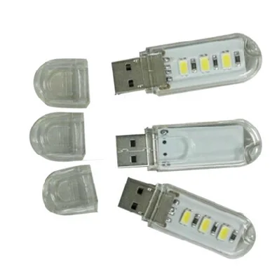 

1PC Portable Mini White USB LED Night Light For PC Computer Laptop Notebook