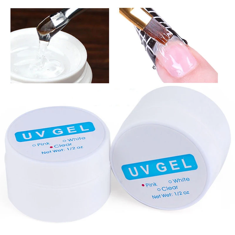 100 PCS Nail Extension UV Gel Tips Extender Builde French nail polish extension tool Extensionl Sticker Manicure Tools | Красота и